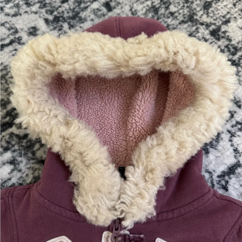 GAP Baby Zip Up Hoodie with Faux Fur‎ Trim